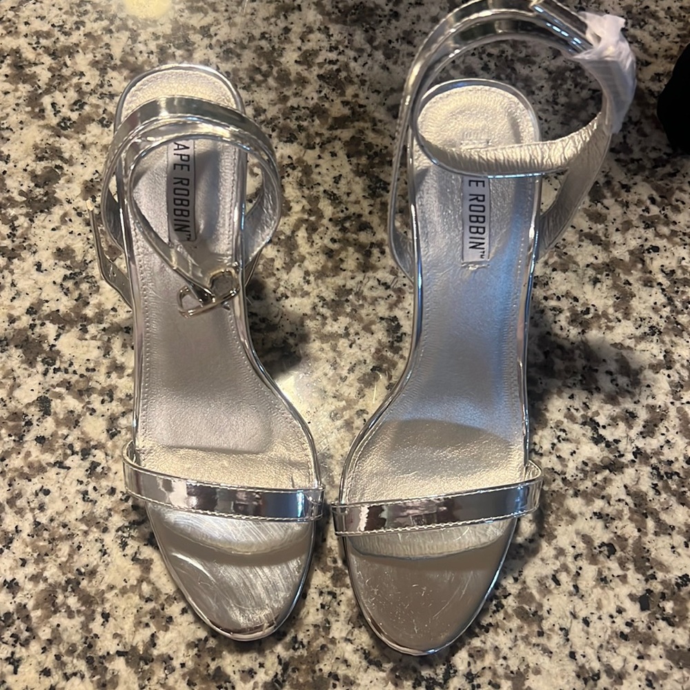 Silver heels
